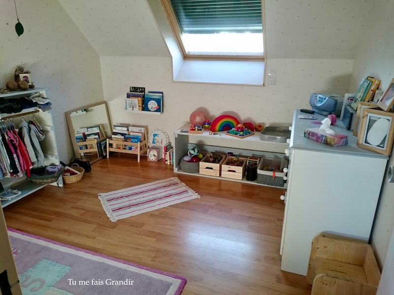 Chambre Montessori vue d'ensemble