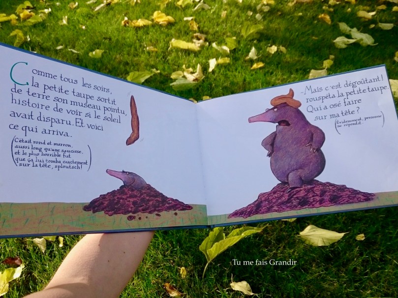 La petite taupe caca sur la tete