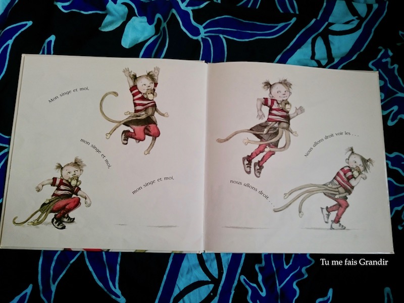 Mon singe et moi saute