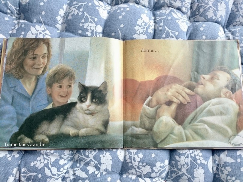 Dans les bras de papa petit matin