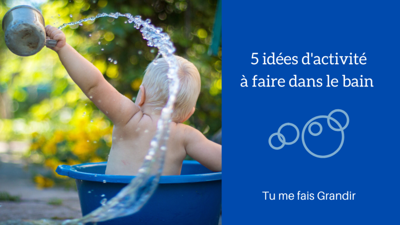 bebe dans le bain